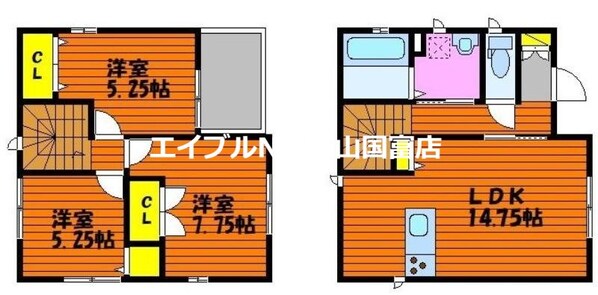 シェーンベルク　Eの物件間取画像